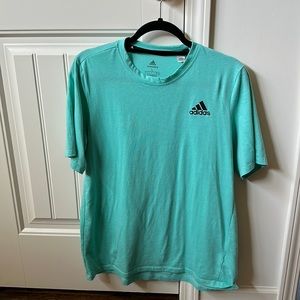 Adidas Aeroready Cotton Shirt - Short Sleeve - Large - Teal Color